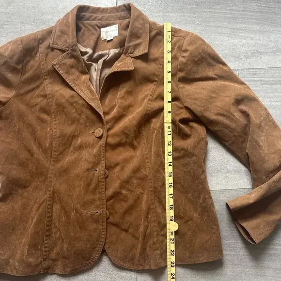 Erin London Women's Brown Jacket Size Large - Picture 6 of 7